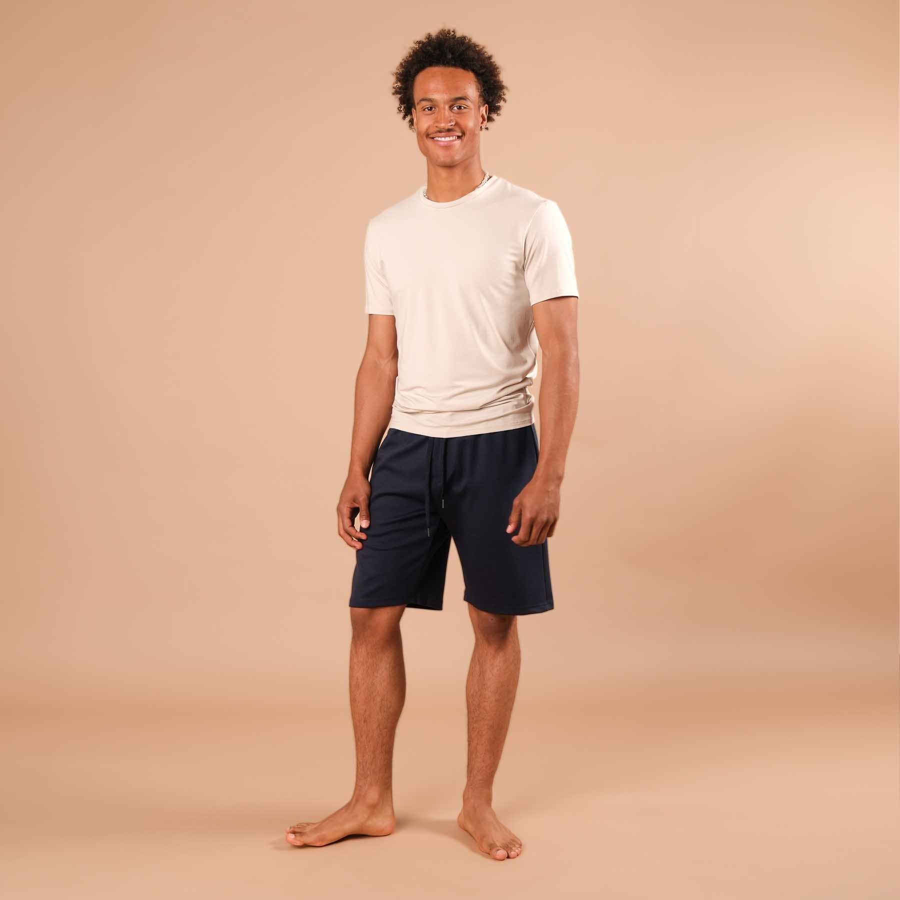 Short de yoga homme navy