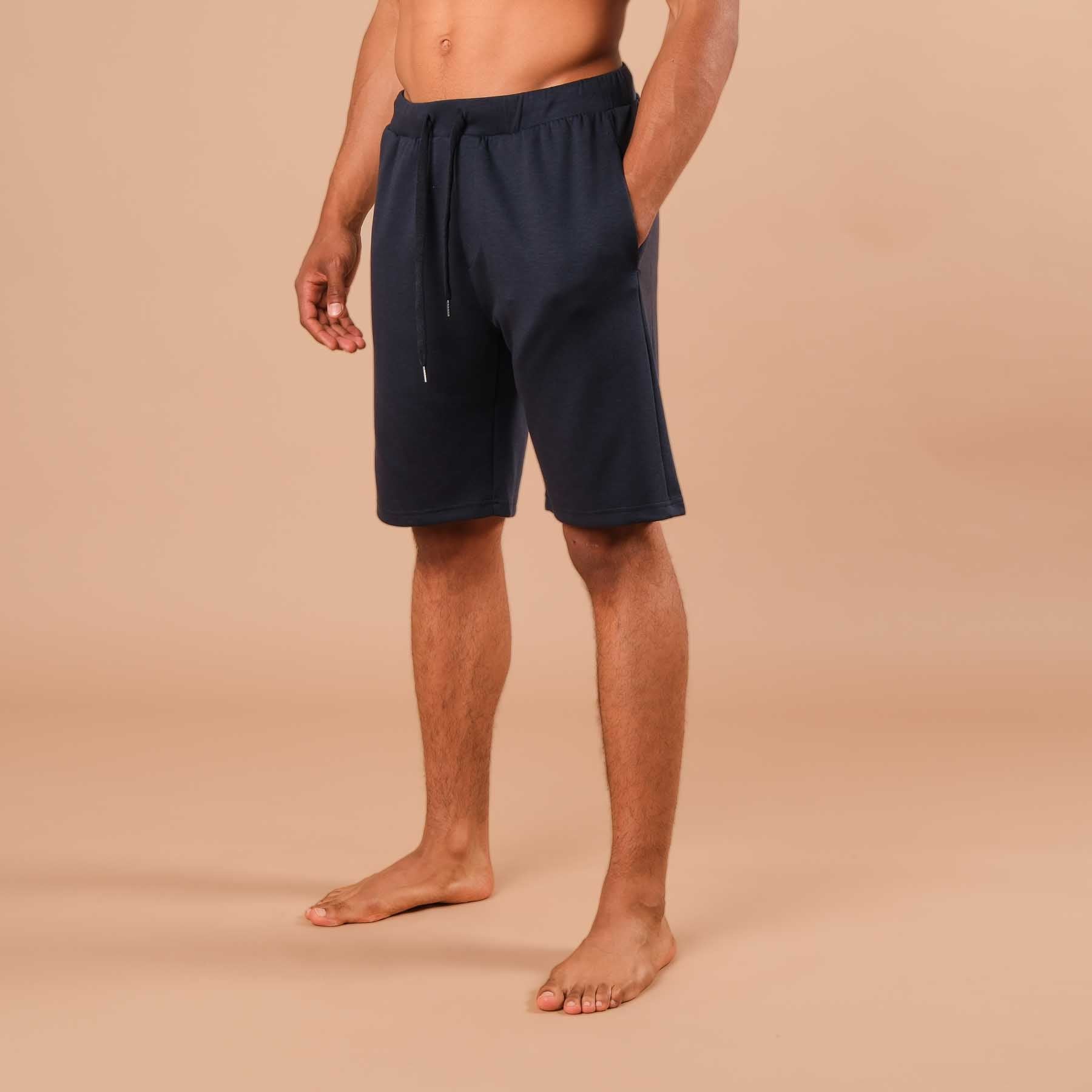 Short de yoga homme navy