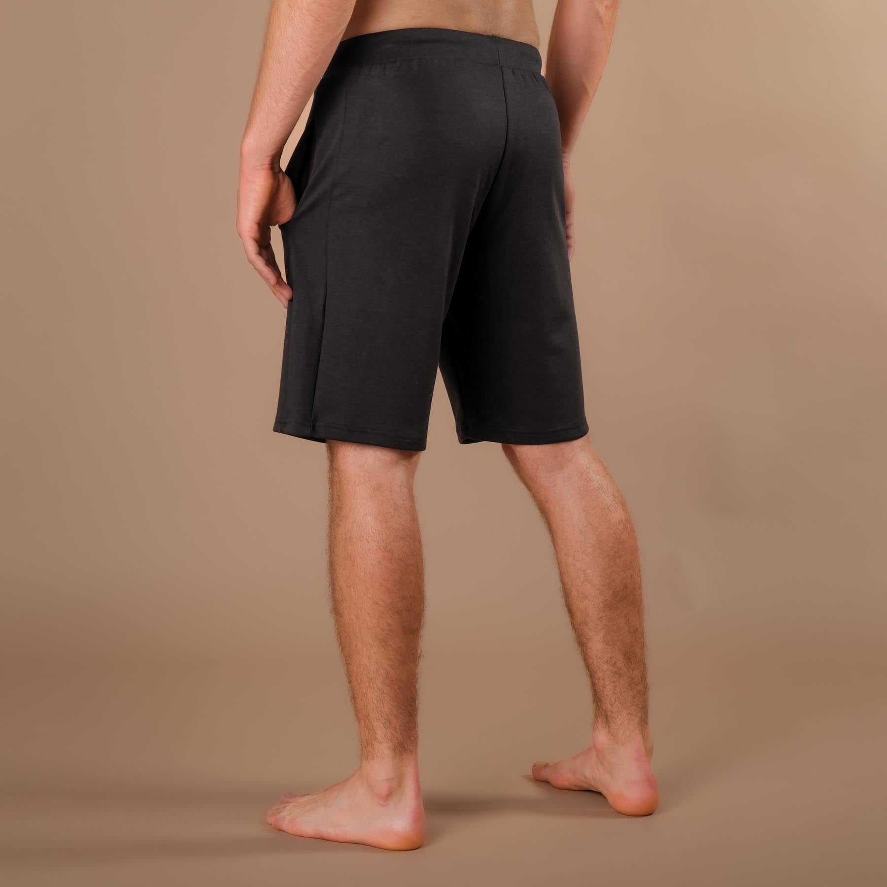 Short de yoga pour homme noir