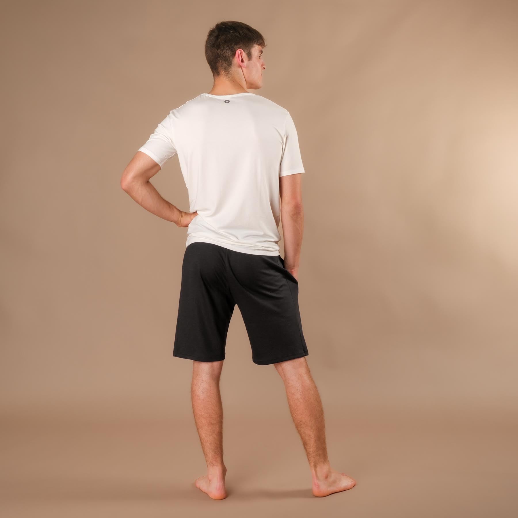 Short de yoga pour homme noir