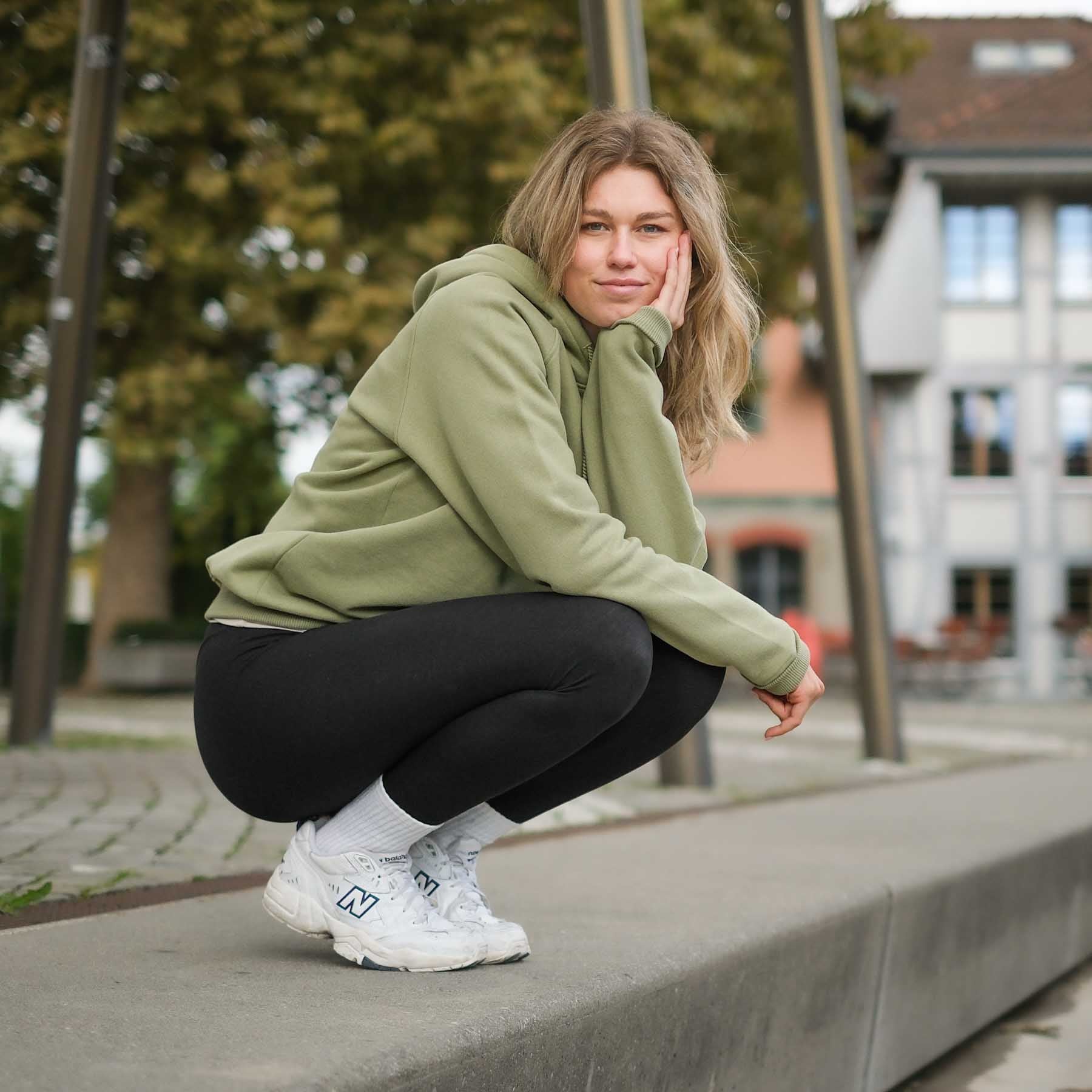 Sweat à capuche pour le yoga pomme