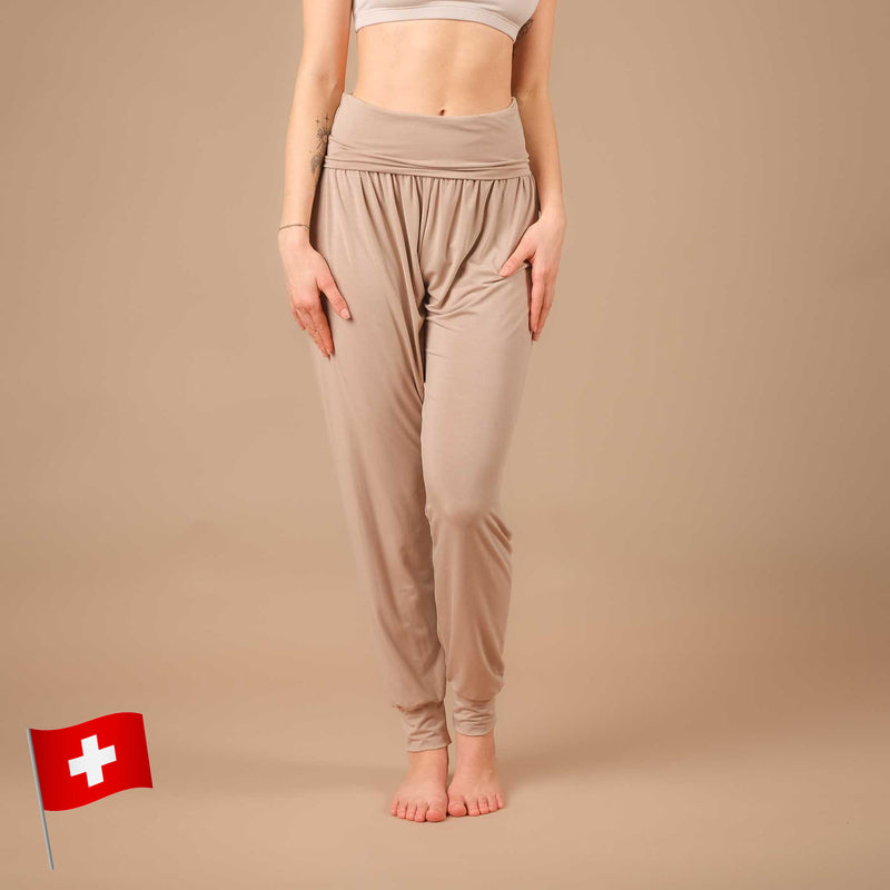 Pantalon de yoga ample Taj Mahal 3/4 fabriqué en Suisse - Yoga Boutique