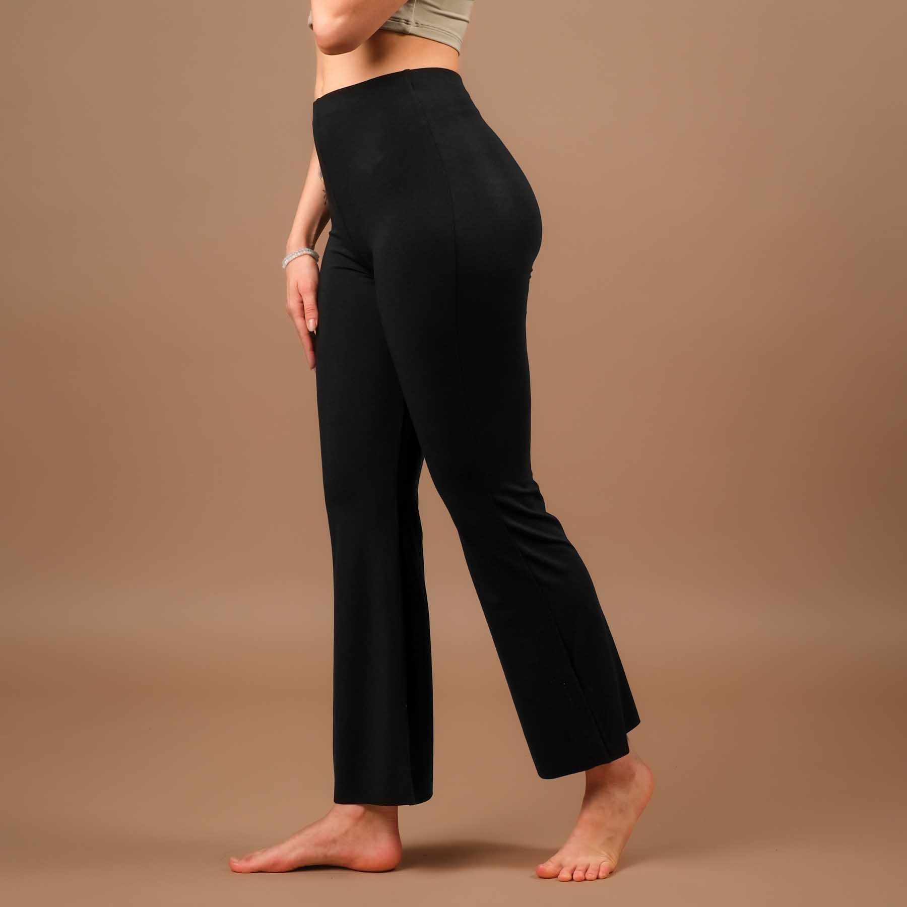Yoga Leggings Bootcut Comfy produit durablement en Suisse noir