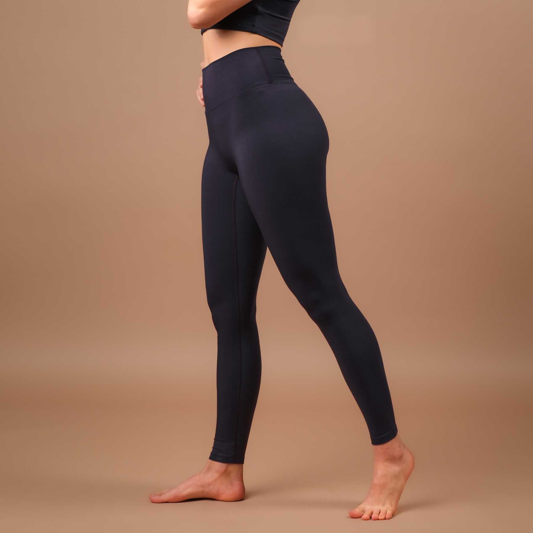 Leggings de yoga durables Comfy navy, super doux, fabriqués en Suisse