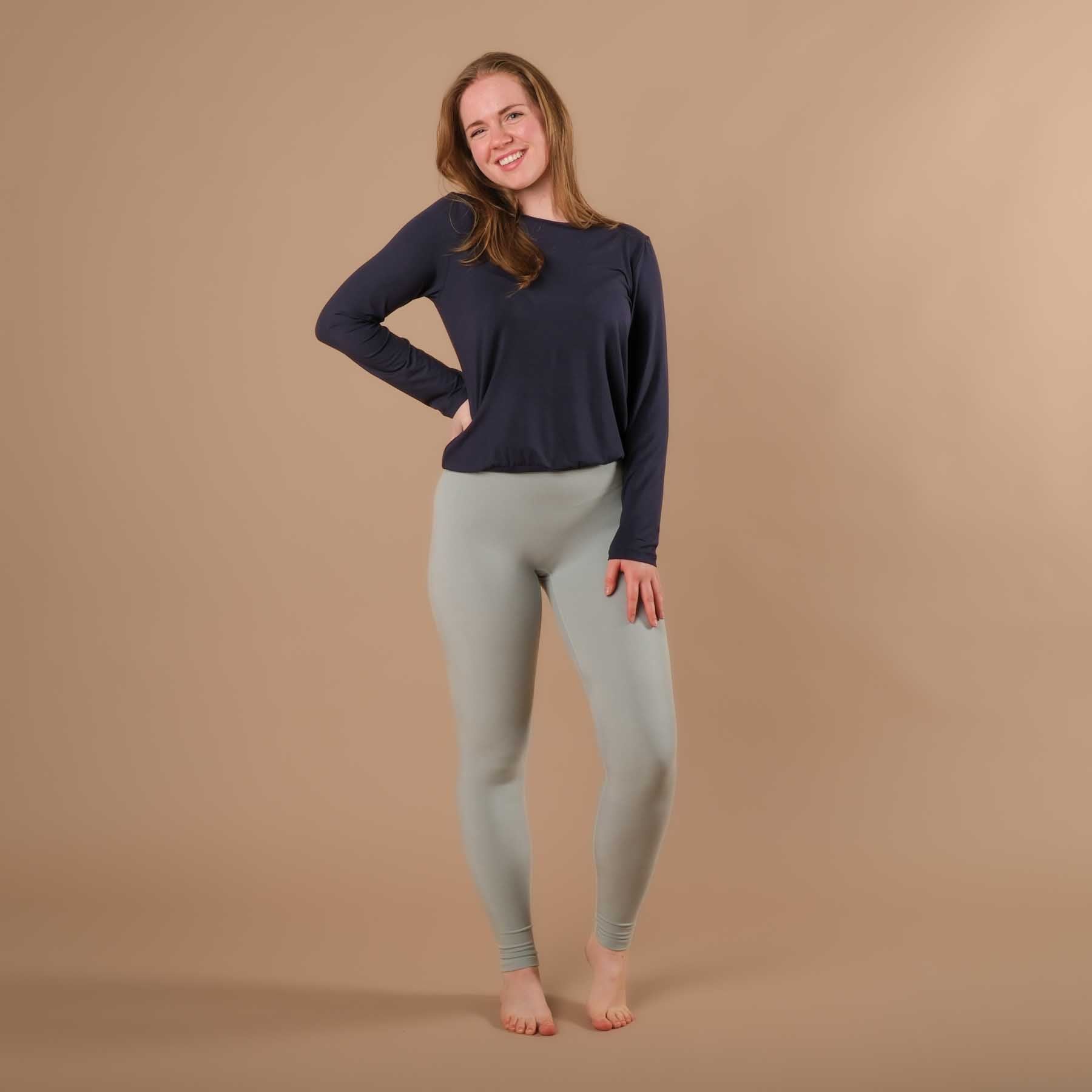 Shirt de yoga Comfy manches longues navy