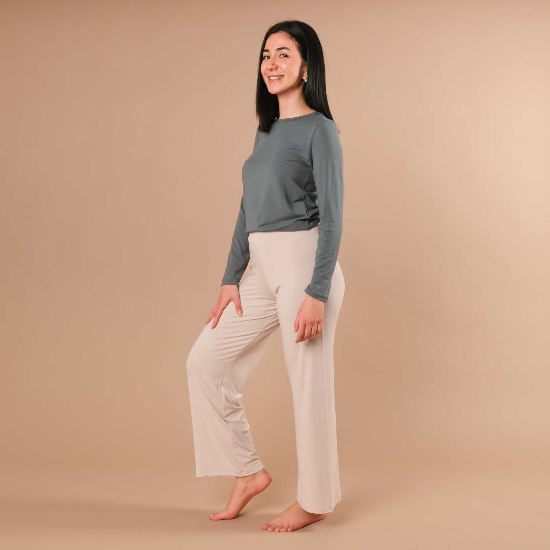 Yoga Shirt Comfy manches longues émeraude