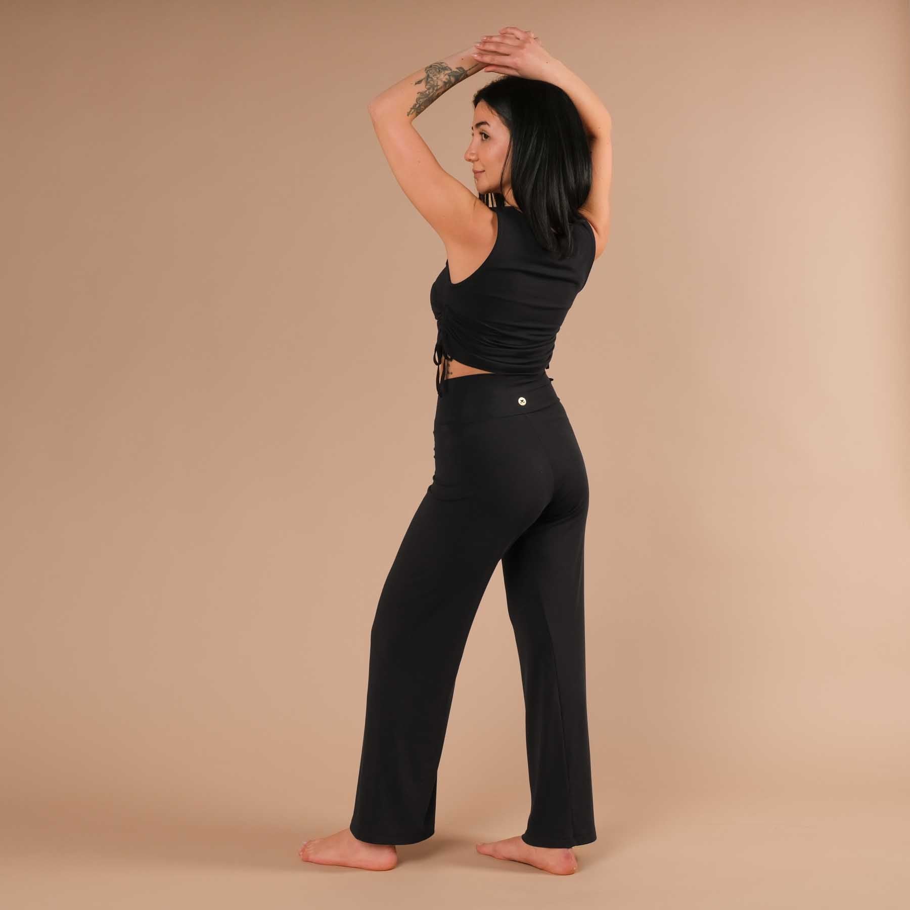 Yoga Crop Top Luna noir