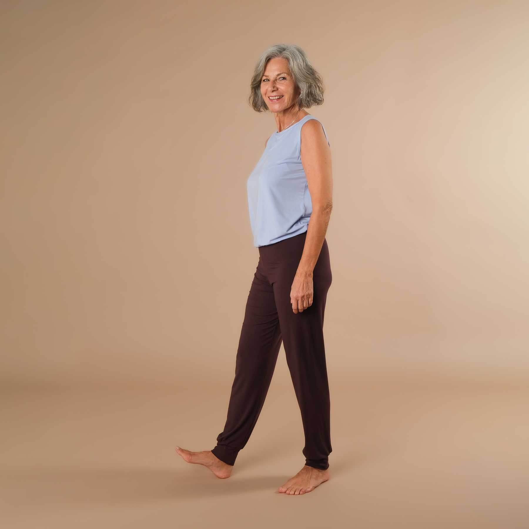 Pantalon de yoga Viki pantalon de yoga ample aubergine