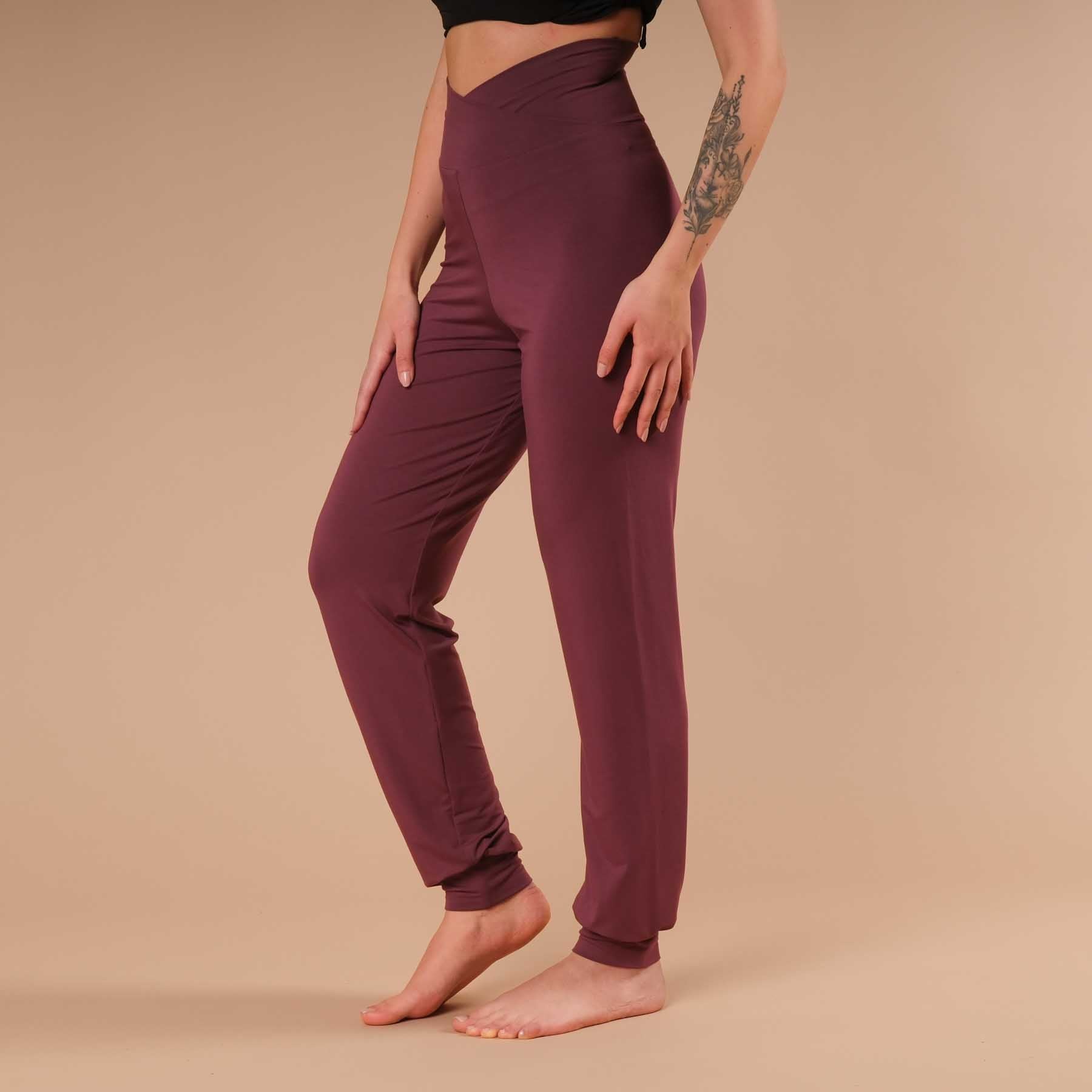 Pantalon de yoga Viki pantalon de yoga décontracté berry