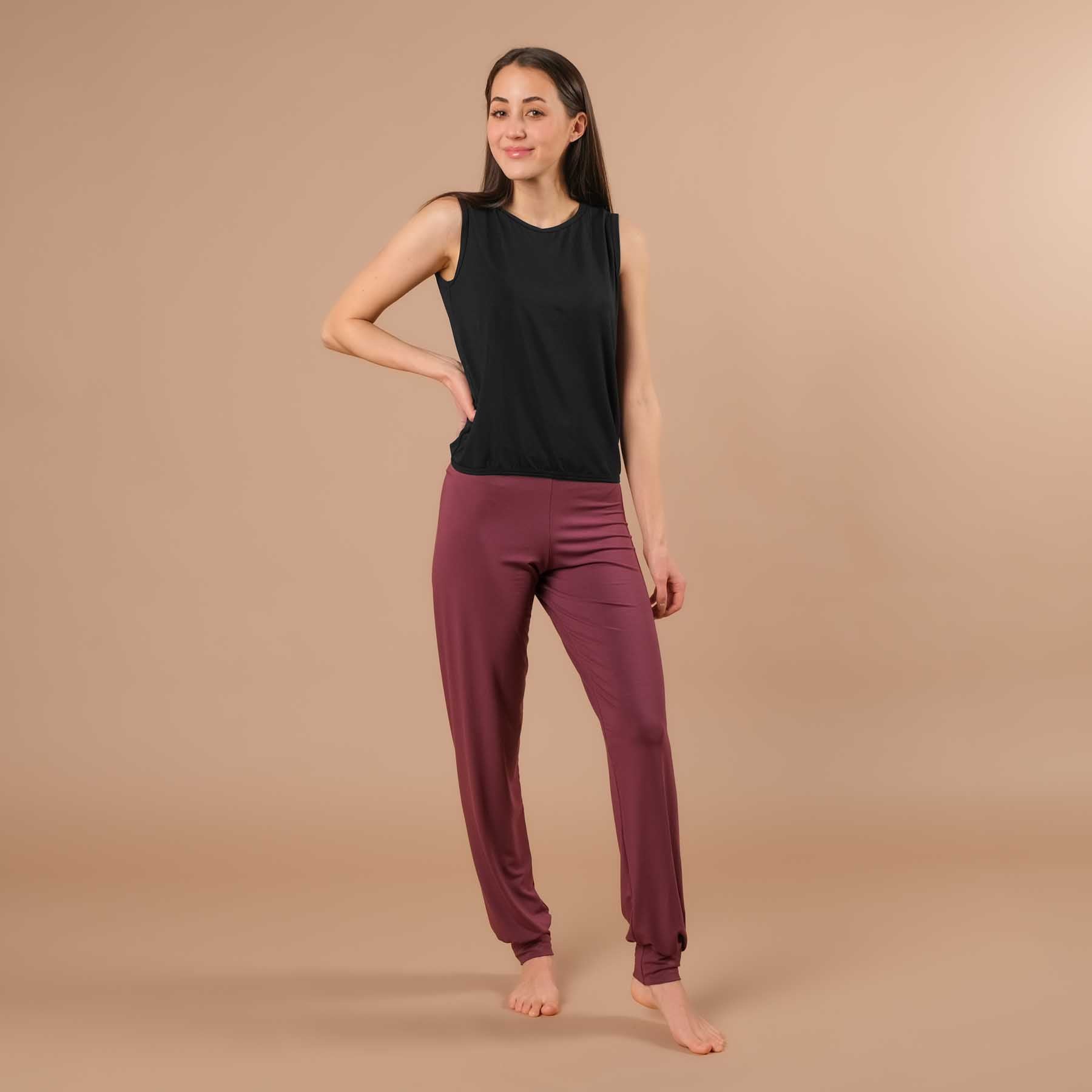 Pantalon de yoga Viki pantalon de yoga décontracté berry