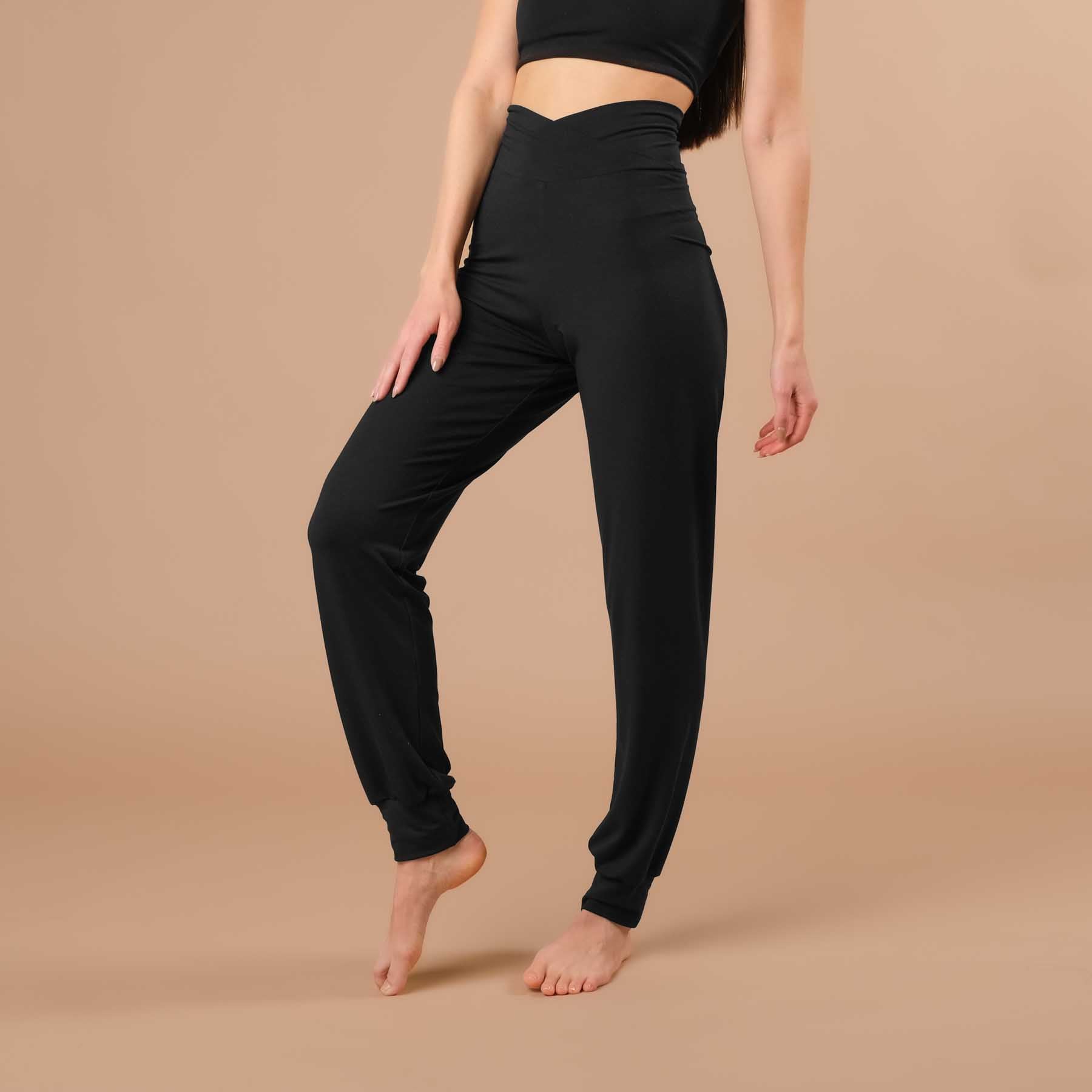 Pantalon de yoga Viki décontracté noir