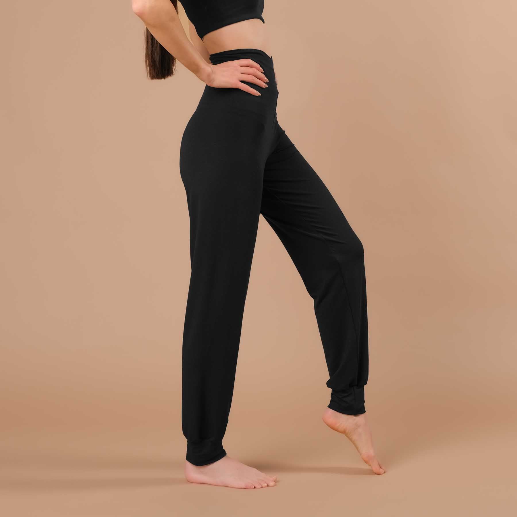 Pantalon de yoga Viki décontracté noir