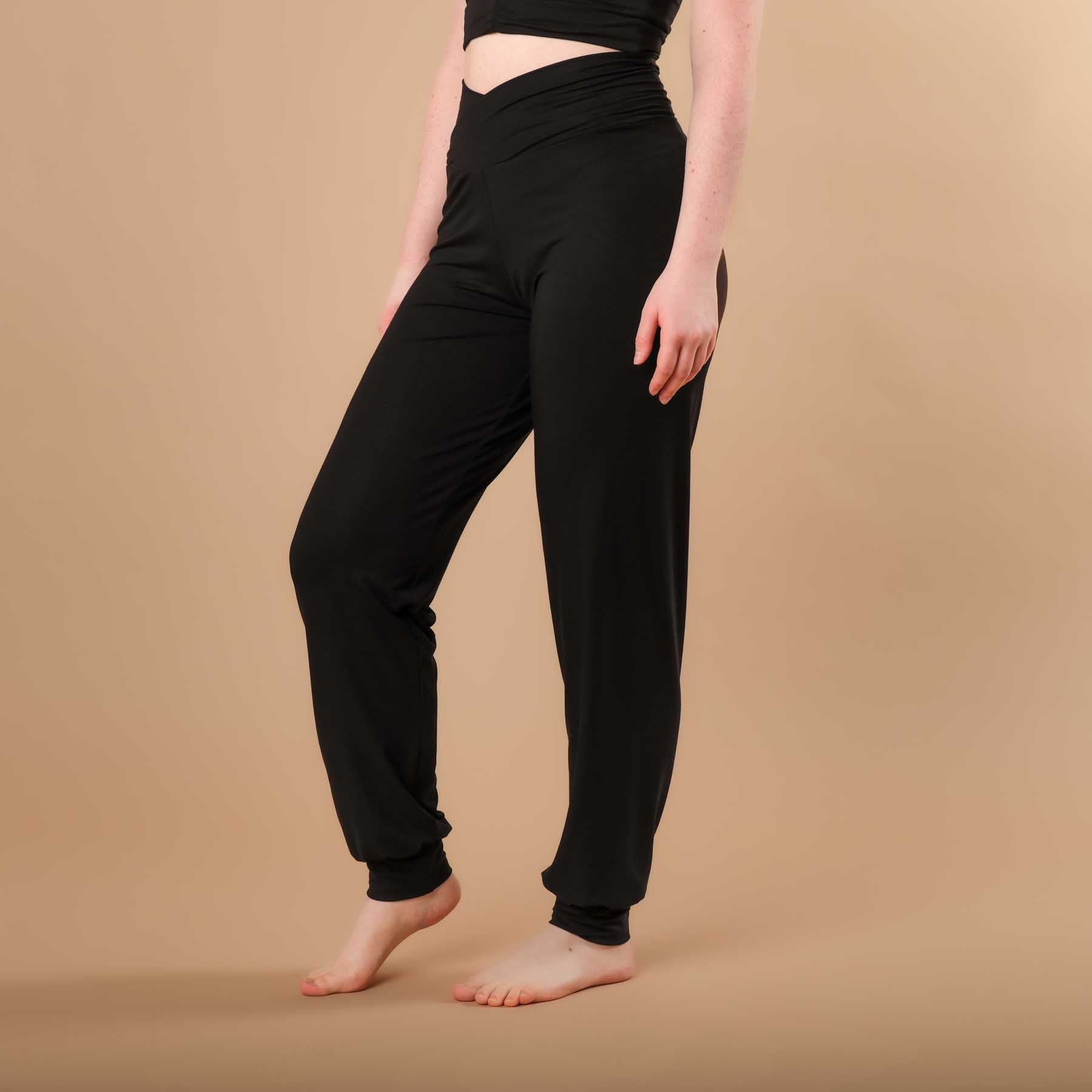 Pantalon de yoga Viki décontracté noir