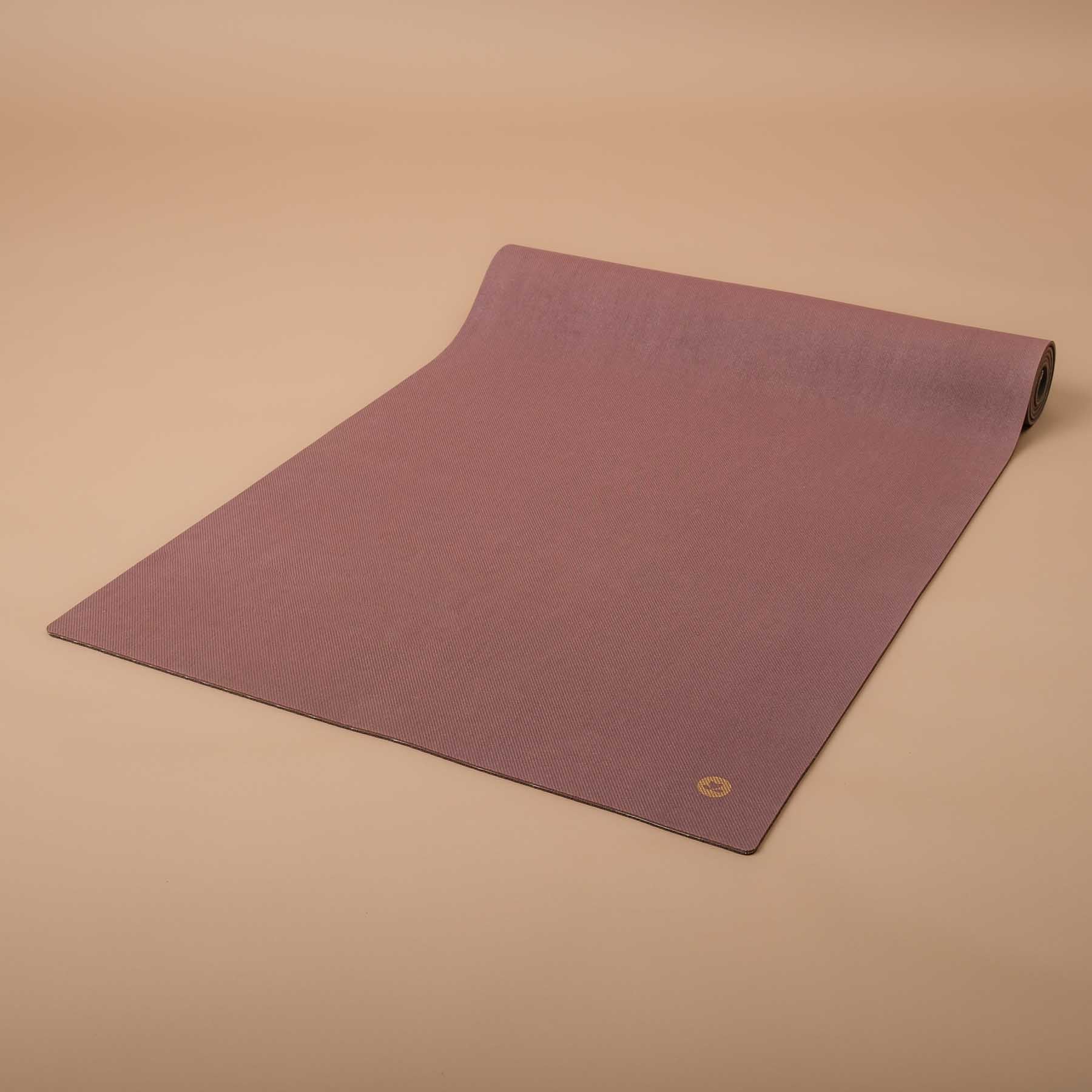 Tapis de yoga EcoGrip caoutchouc naturel FSC aubergine