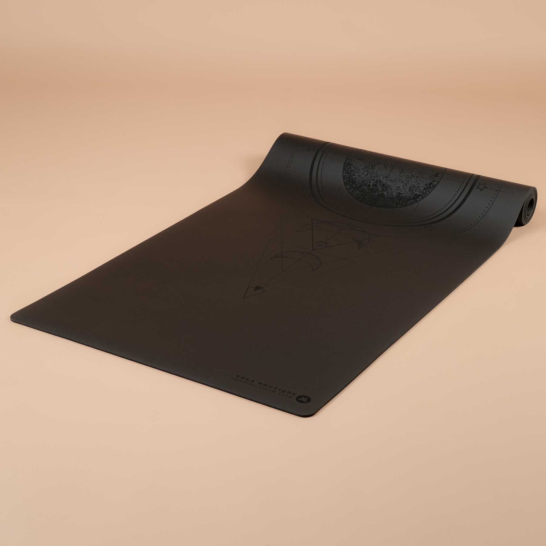 Tapis de yoga super antidérapant et extra long noir