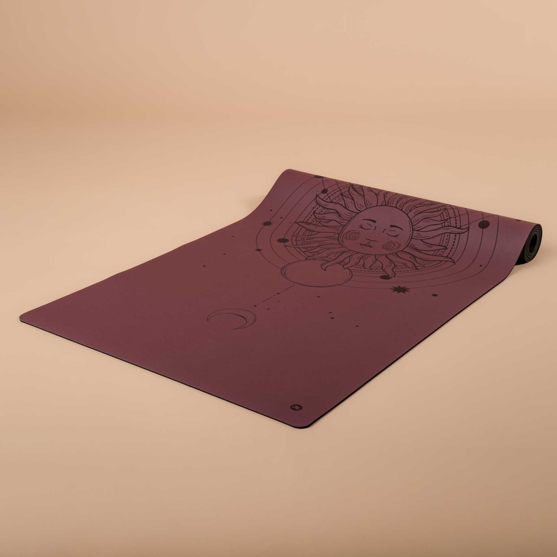 Tapis de yoga SuperGrip 2.0 Cosmos antidérapant berry