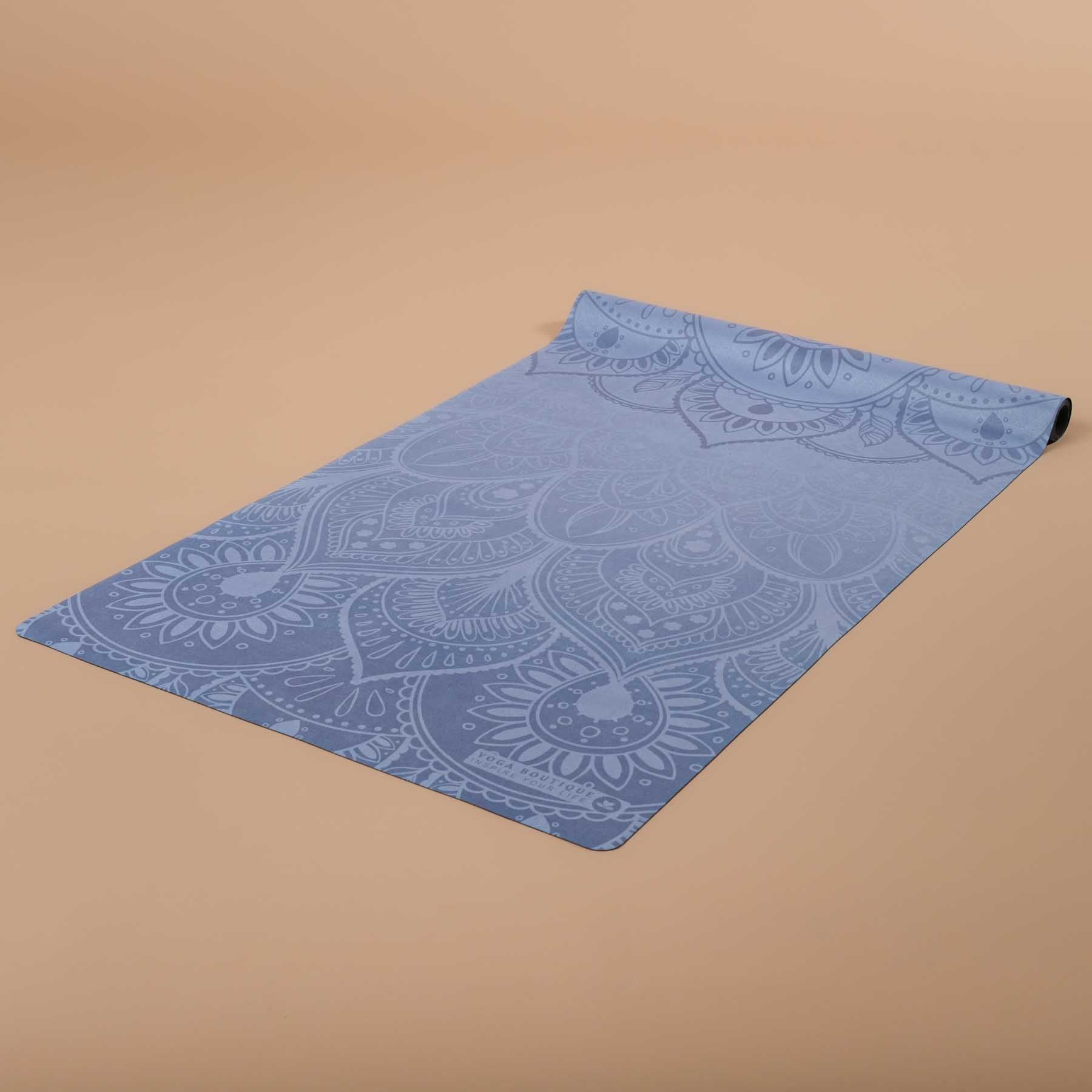 Tapis de voyage - Tapis de yoga Mandala bleu