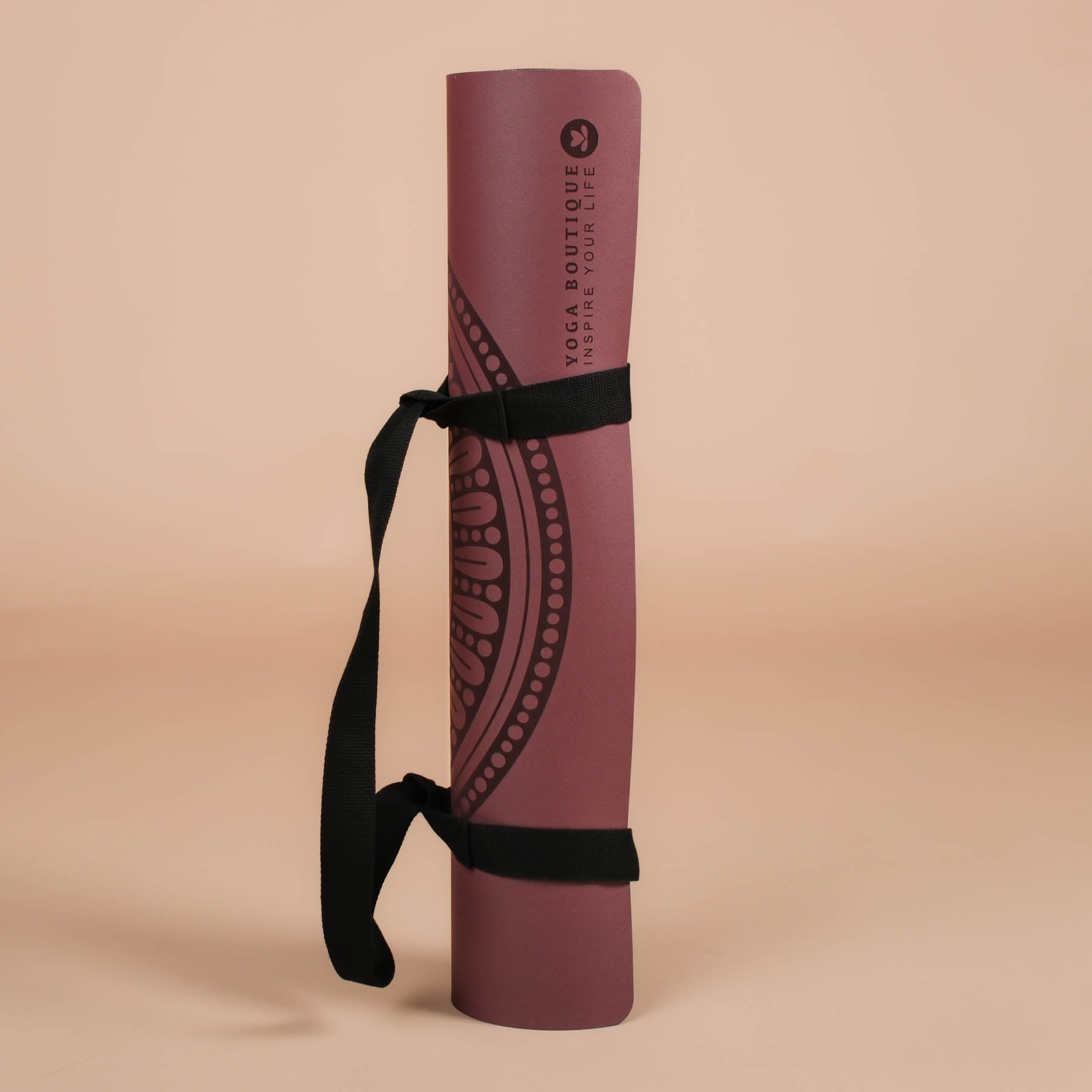 Tapis de yoga SuperGrip 2.0 Mandala tapis de yoga très antidérapant berry en caoutchouc naturel avec bonne tenue