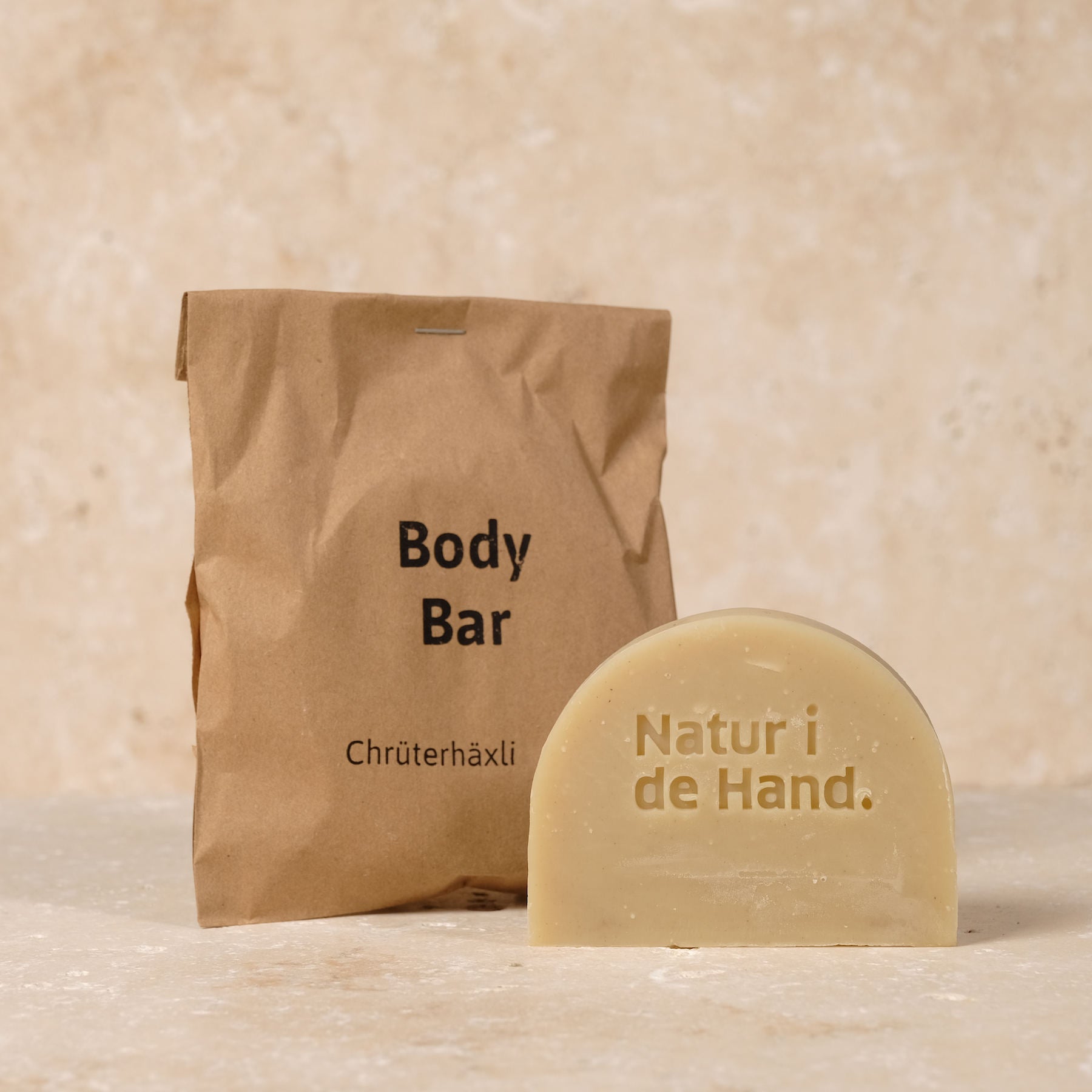 Savon pour le corps - Body Bar - Chrüterhäxli spécialement pour les peaux sensibles avec de l'huile de cumin noir, fabriqué en Suisse