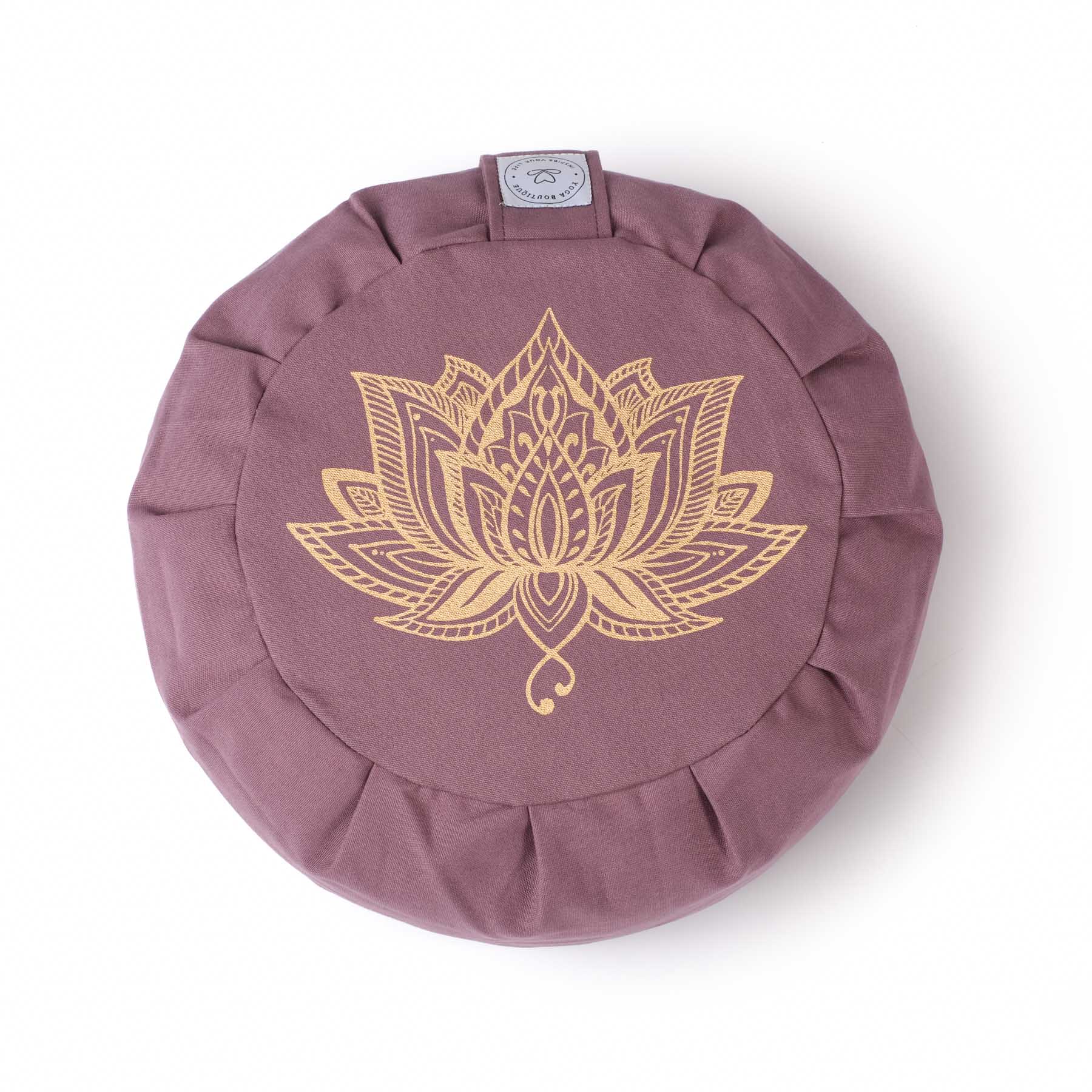 Coussin de méditation Zafu Lotus lavande