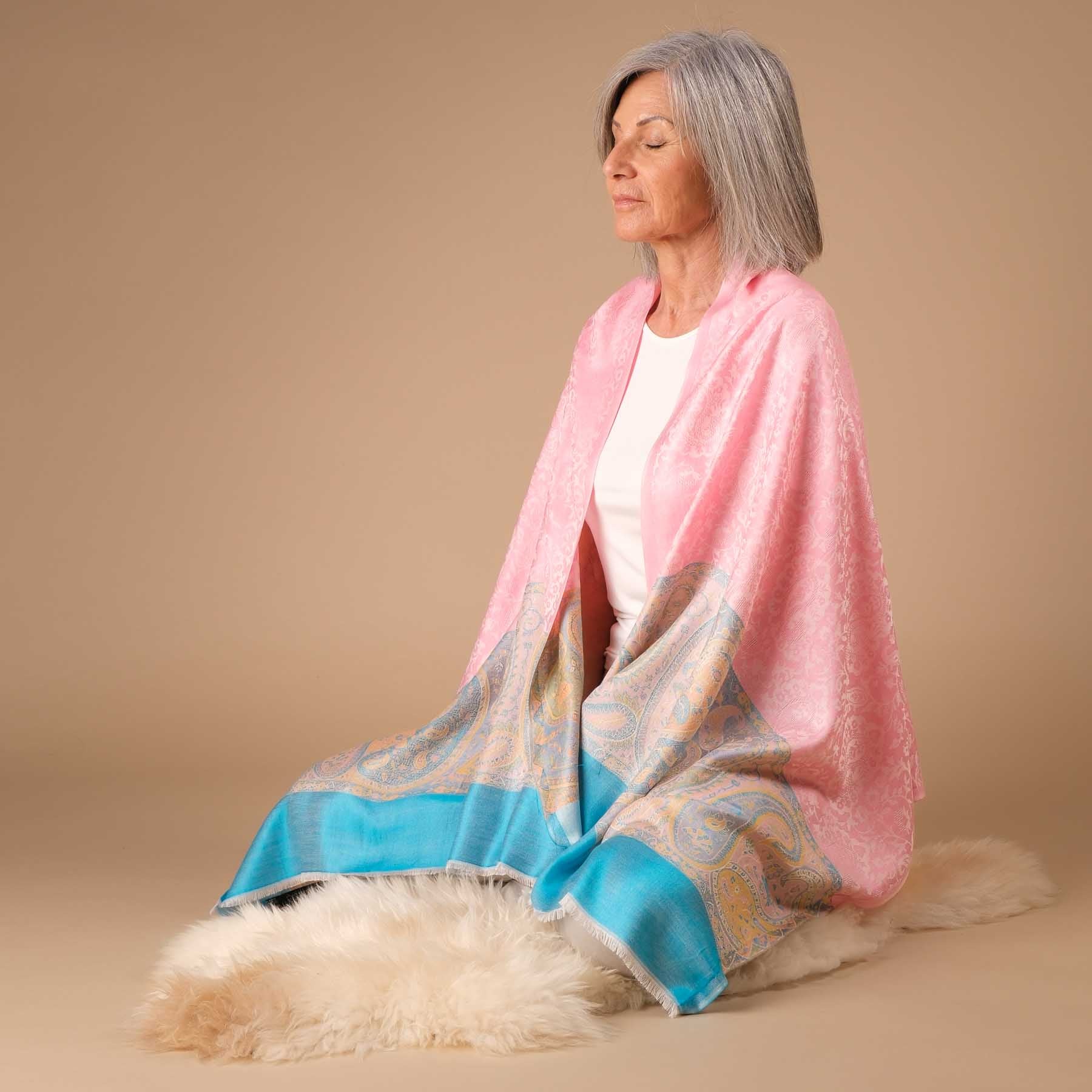 Châle de méditation tissu modal Indra