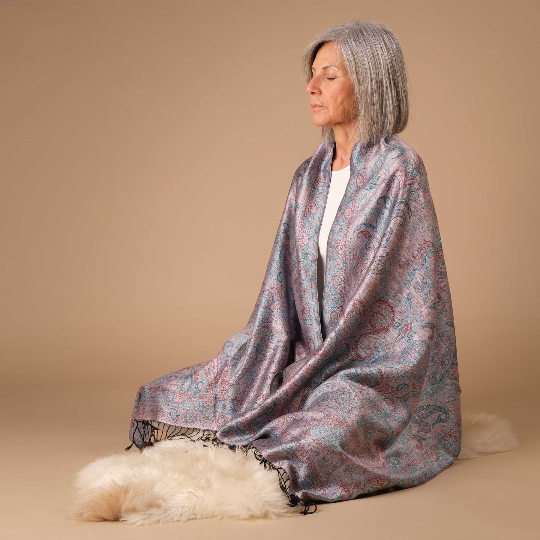Chiffon de soie Mulberry pour le yoga et la méditation