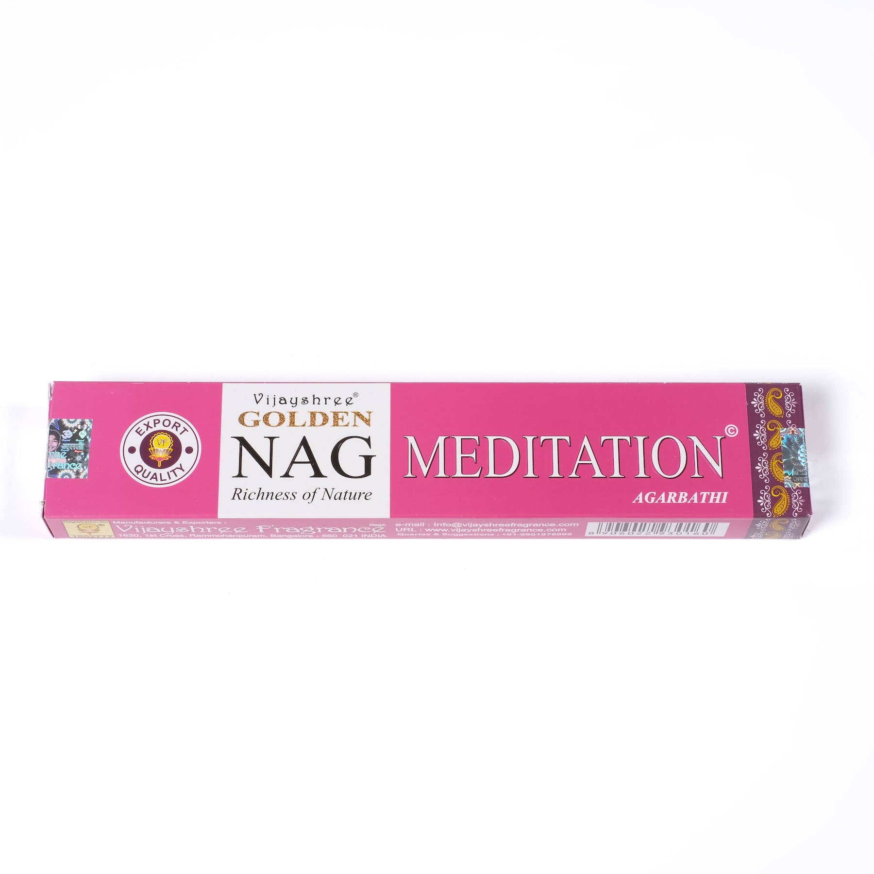 Bâtons d'encens Golden Nag Meditation