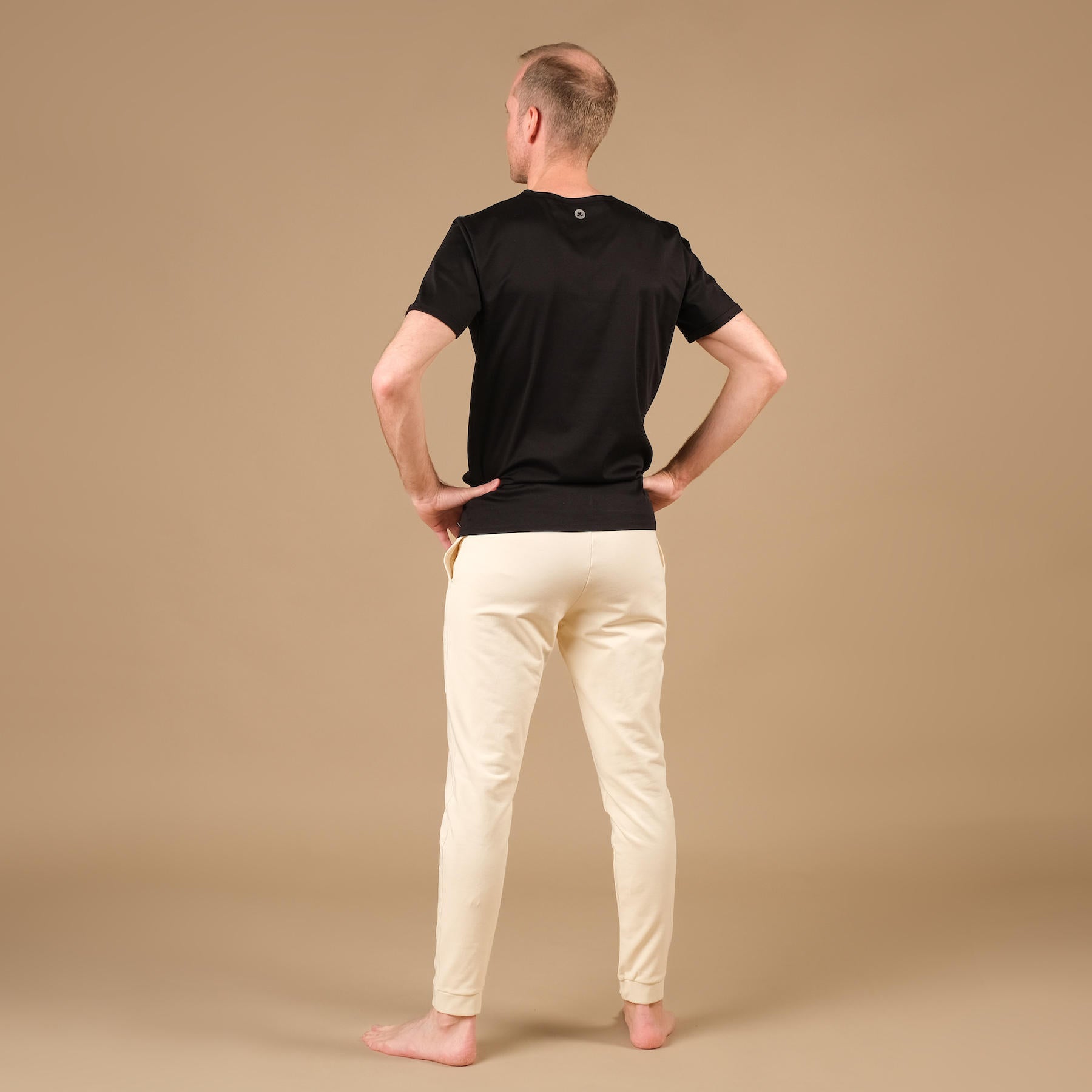 Shirt de yoga pour hommes Supima Cotton coton noir