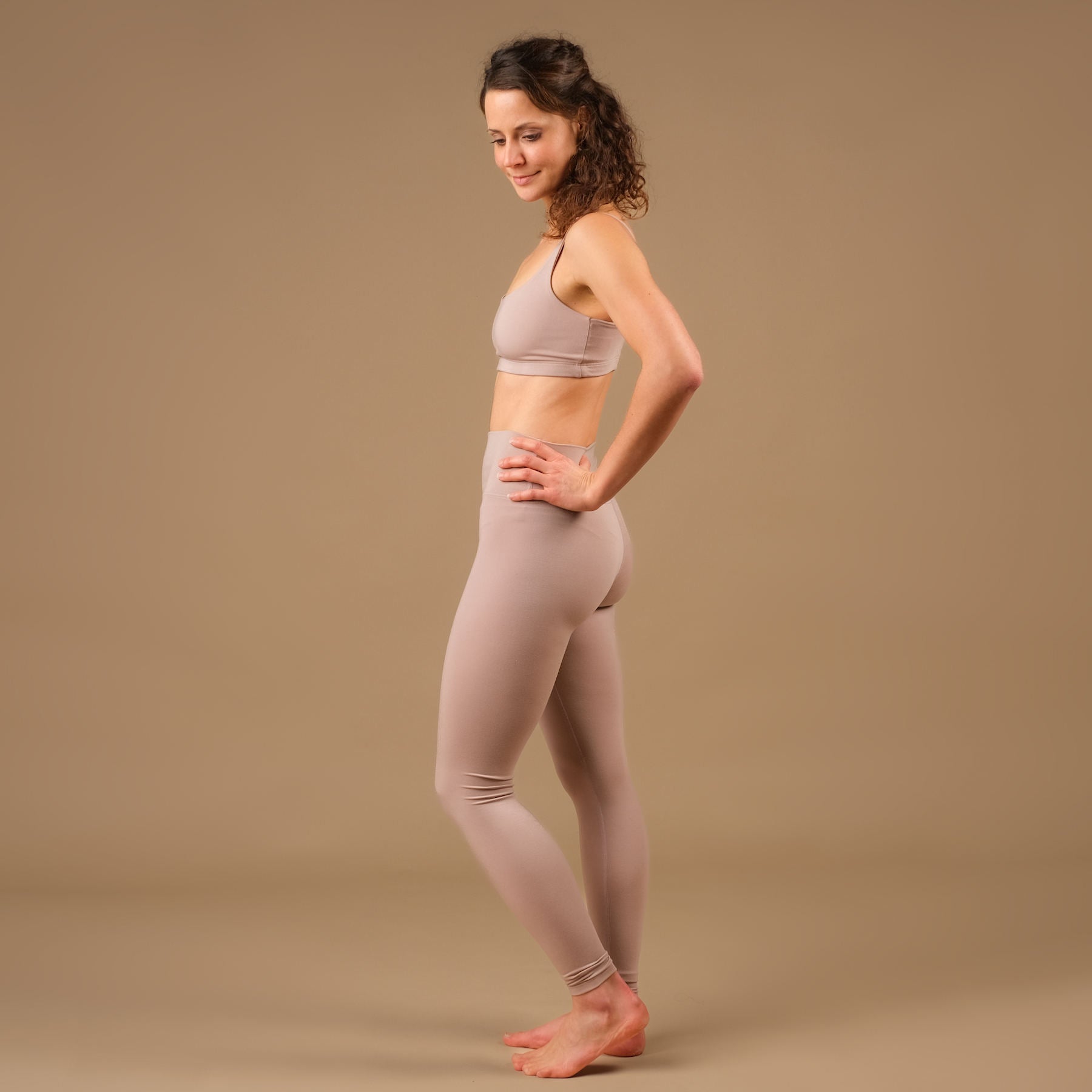 Yoga Leggings Comfy mocca, super doux, durable, fabriqué en Suisse