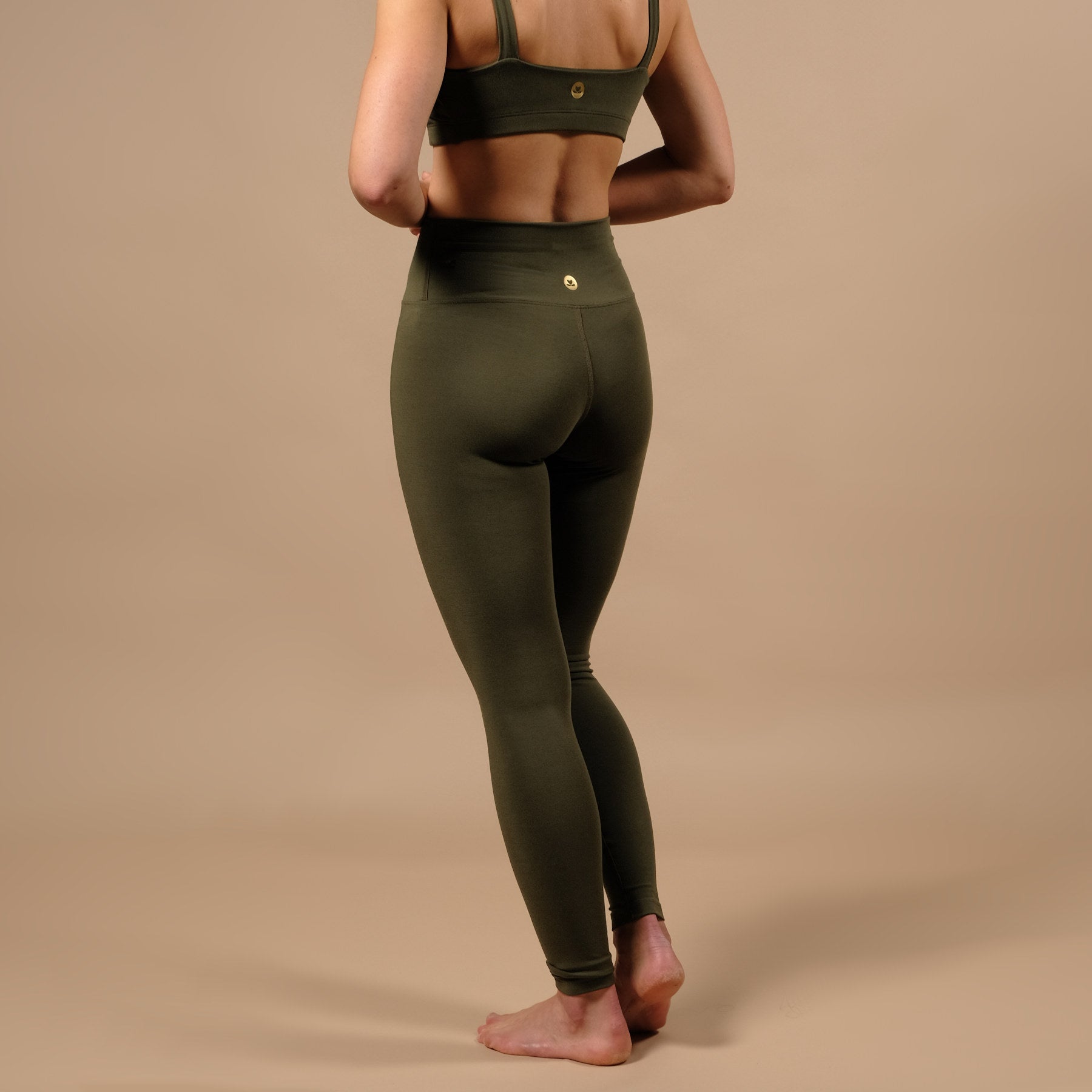 Yoga Leggings Comfy olive, super doux, durable, fabriqué en Suisse