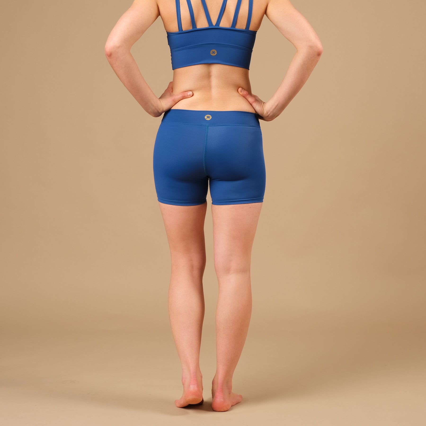 Short de yoga Eco Mare bleu