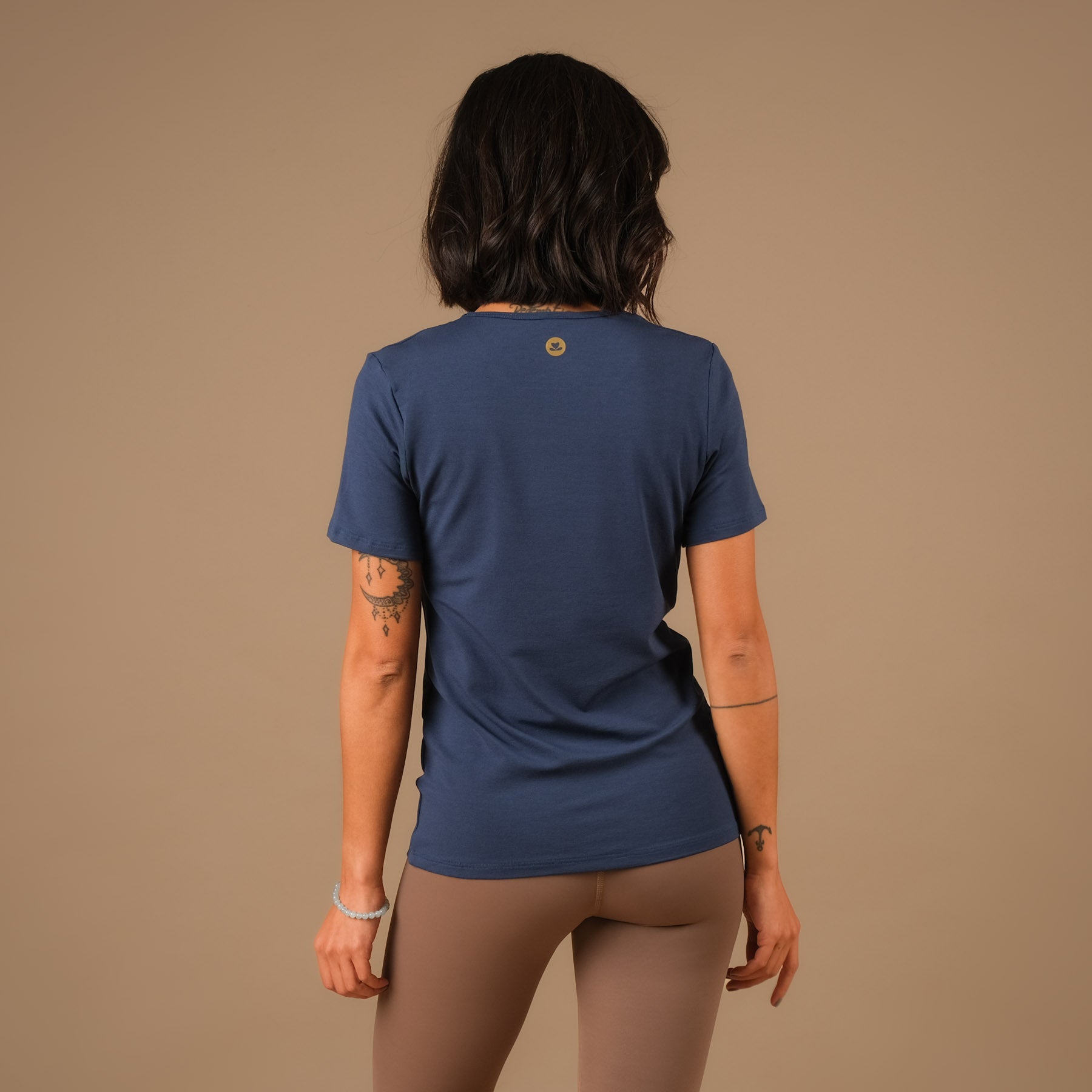 Shirt de yoga Classy manches courtes indigo