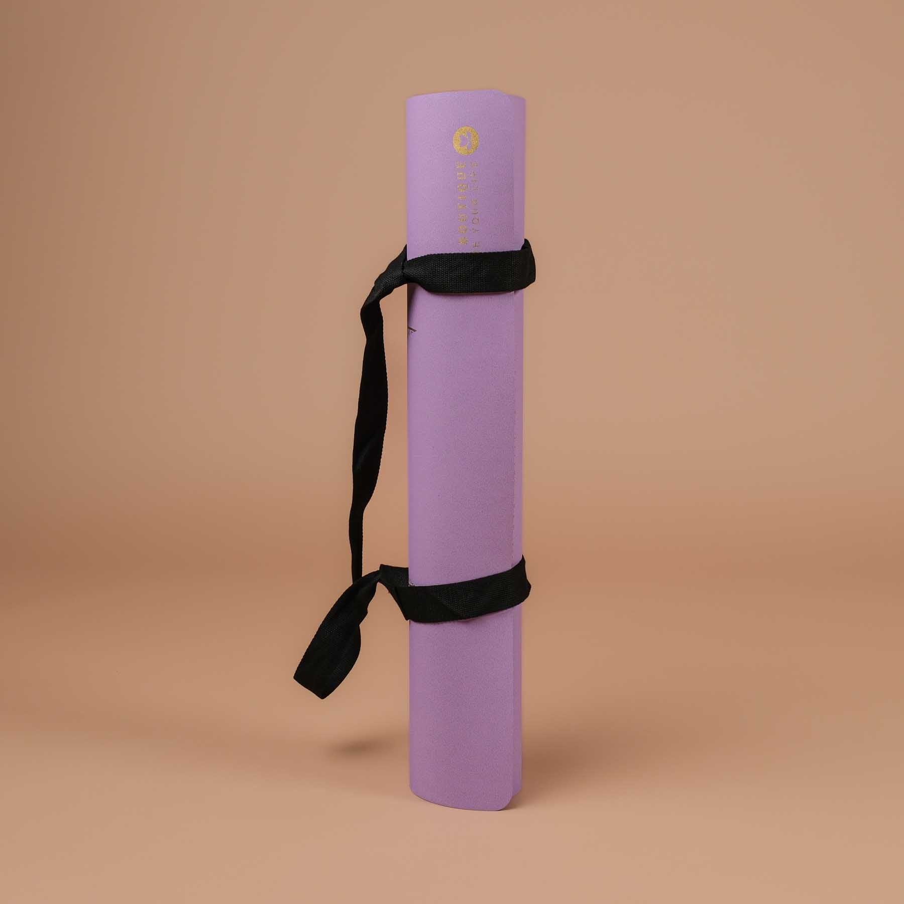 Tapis de yoga SuperGrip 2.0 Mandala Moon super antidérapant en caoutchouc naturel violet