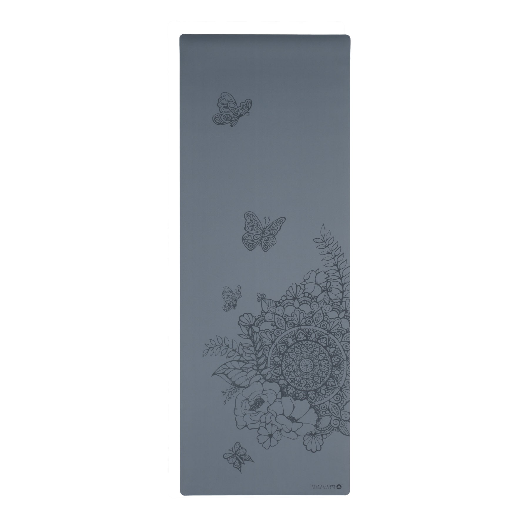 Tapis de yoga SuperGrip 2.0 Tropical gris-bleu