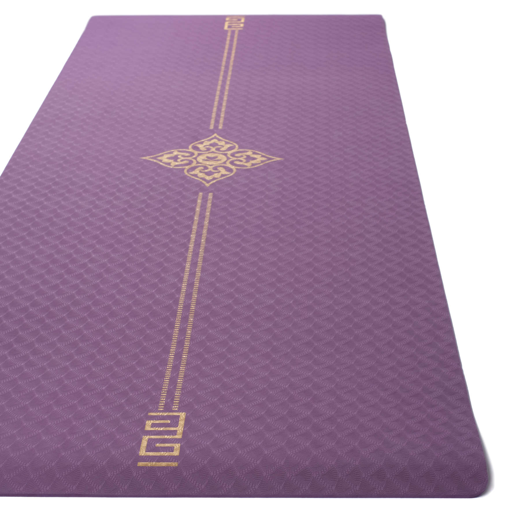 Tapis de yoga TPE gold Print violet