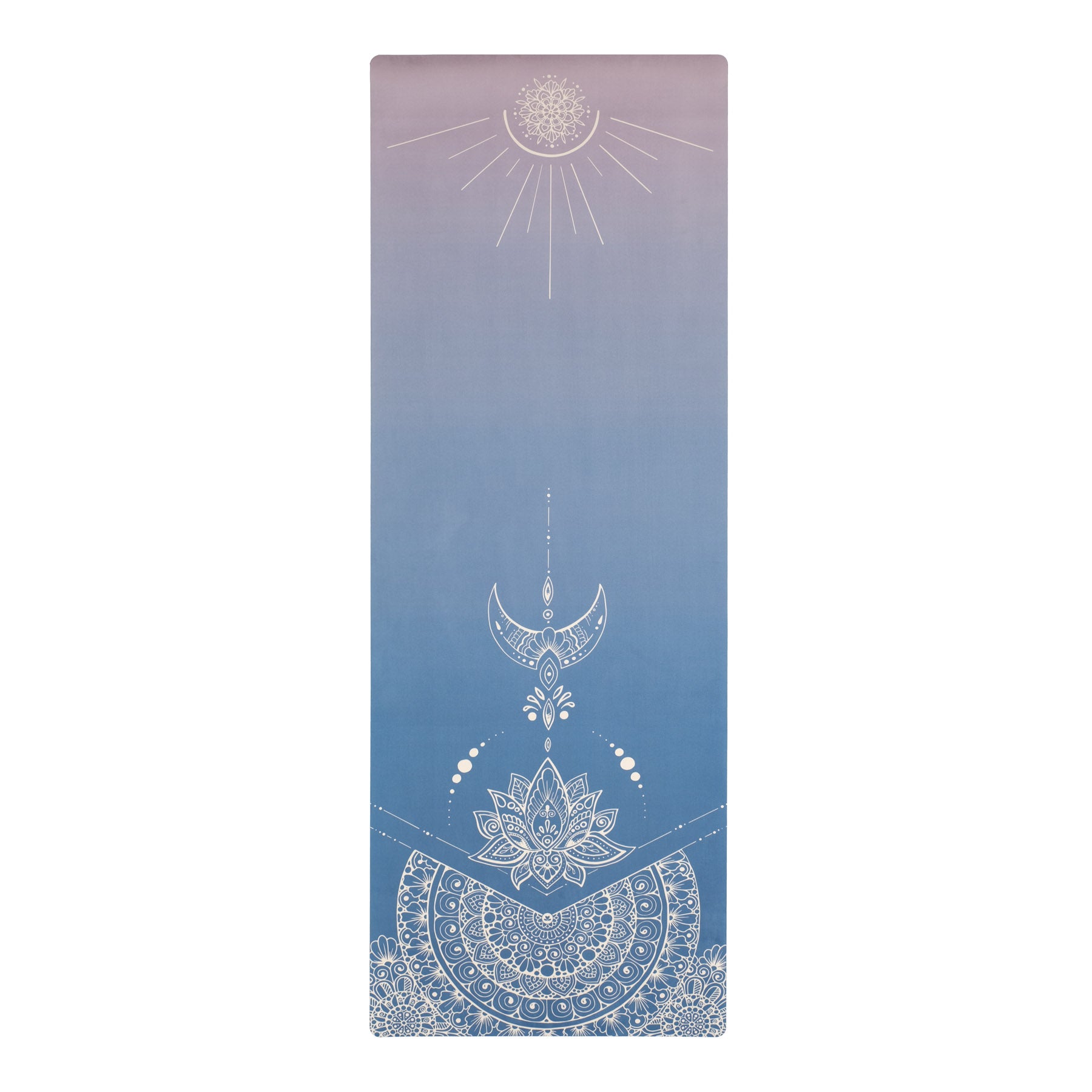 Tapis de yoga velours Mimo bleu