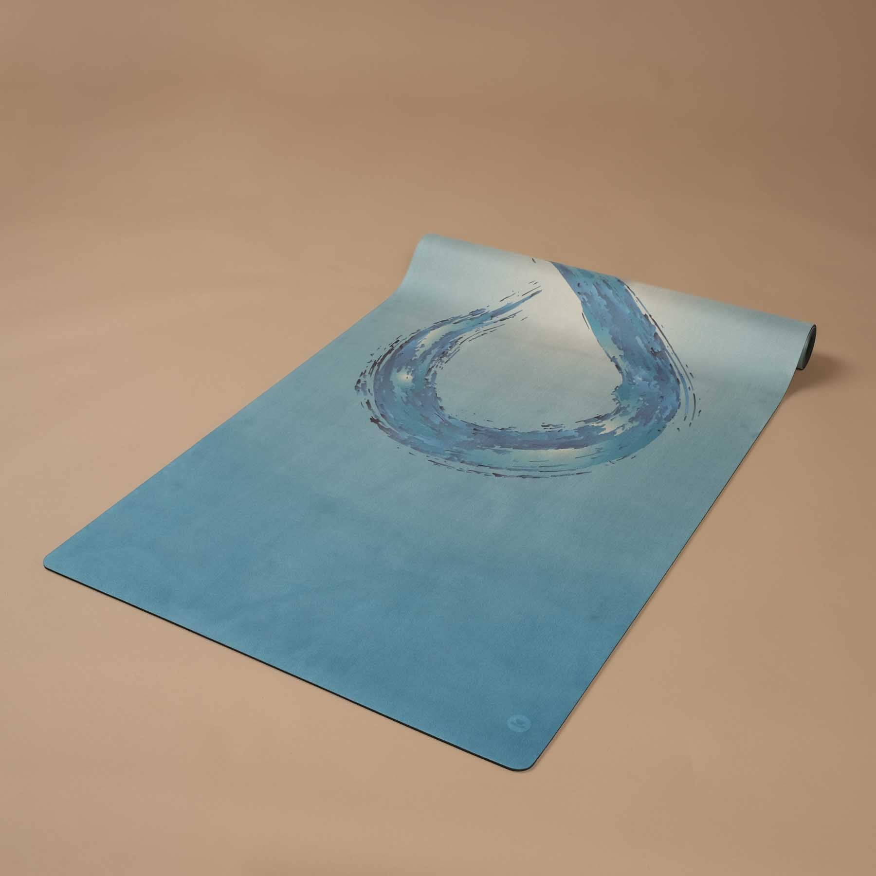 Tapis de yoga Velours Infinity en caoutchouc naturel avec surface en microfibre douce et veloutée